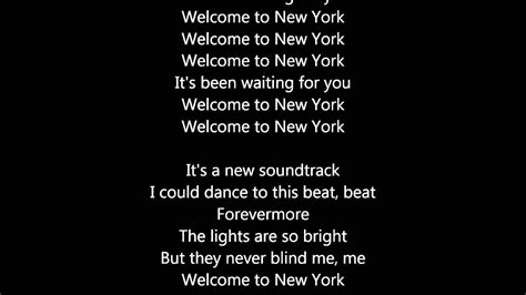 welcome to new york by taylor swift lyrics